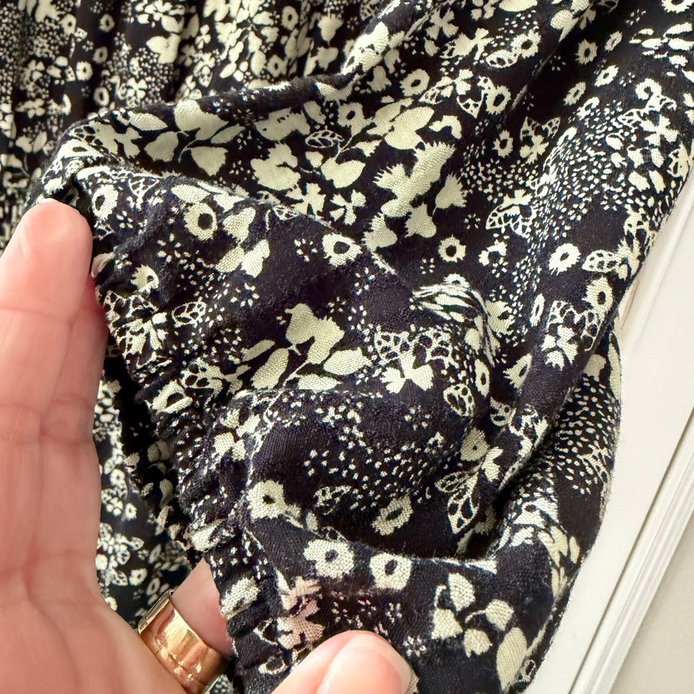 Knox Rose Womens Long Sleeve Dress Size L Prairie Floral Printed Pockets Swing - Picture 10 of 10